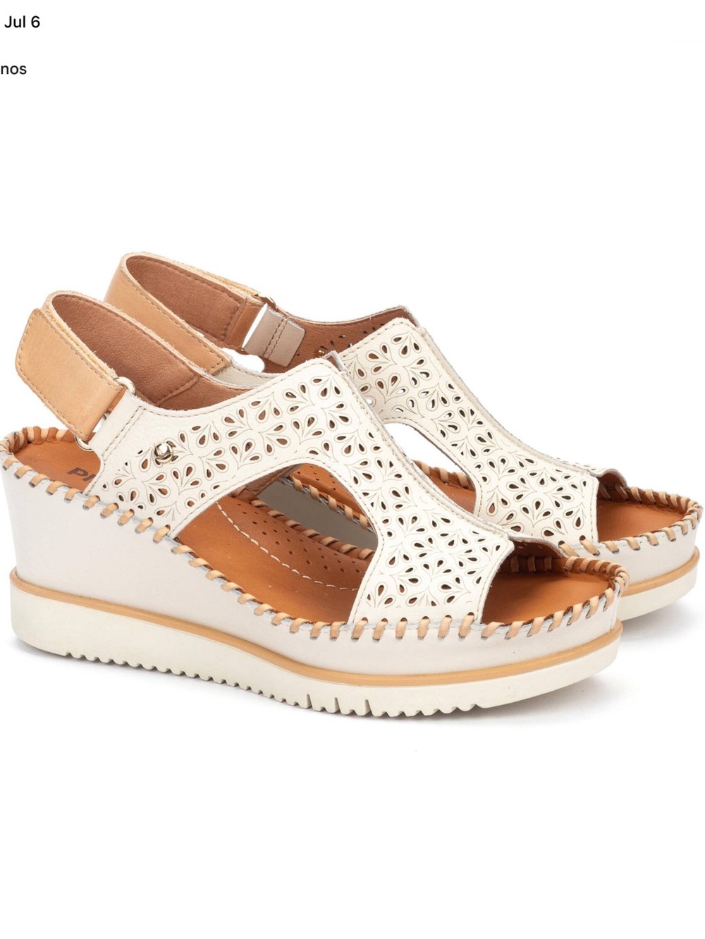 PIKOLINOS AGUADULCE wedge sandals hook-and-loop closure, Size EU42/US11,  NWT
